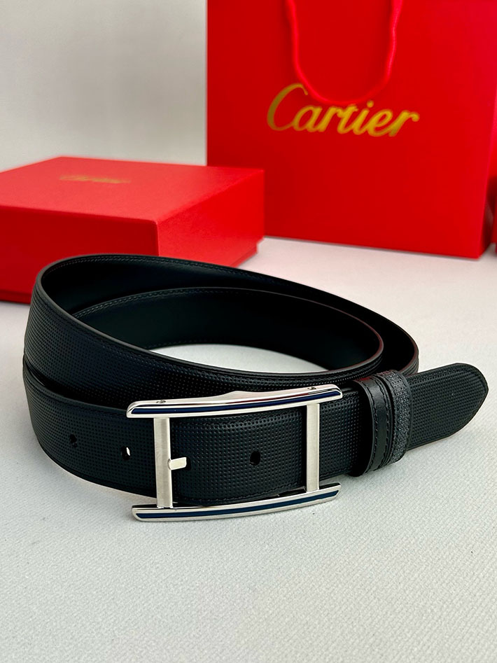 カルティエ レザーベルト 店舗 CARTIER メンズ 35mm ベルト タンクドゥカルティエ スクエア 2702098 カルティエ ベルト 新作 - 画像 (3)