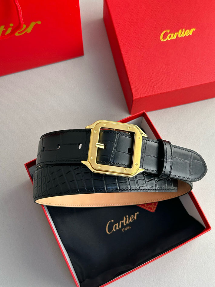 カルティエ レザーベルト 店舗 CARTIER ベルト 35mm メンズ サントス ドゥ カルティエ ベルト 2702100 カルティエ ベルト 安い - 画像 (4)