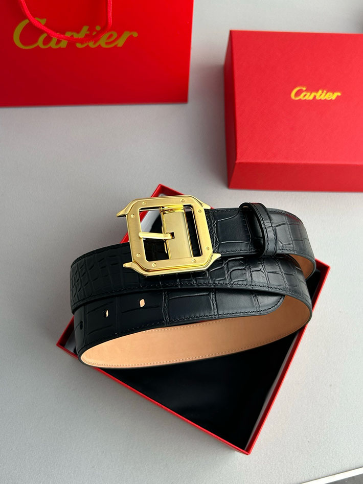 カルティエ レザーベルト 店舗 CARTIER ベルト 35mm メンズ サントス ドゥ カルティエ ベルト 2702100 カルティエ ベルト 安い - 画像 (2)