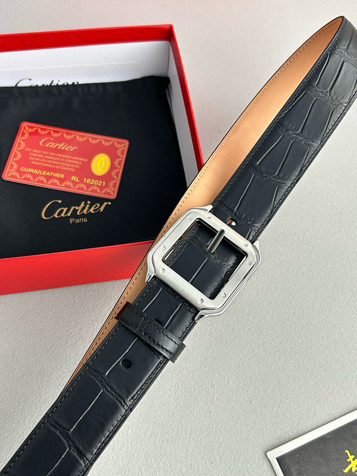 カルティエ レザーベルト 店舗 CARTIER ベルト 35mm メンズ サントス ドゥ カルティエ ベルト 2702101 カルティエ ベルト 公式 - 画像 (5)