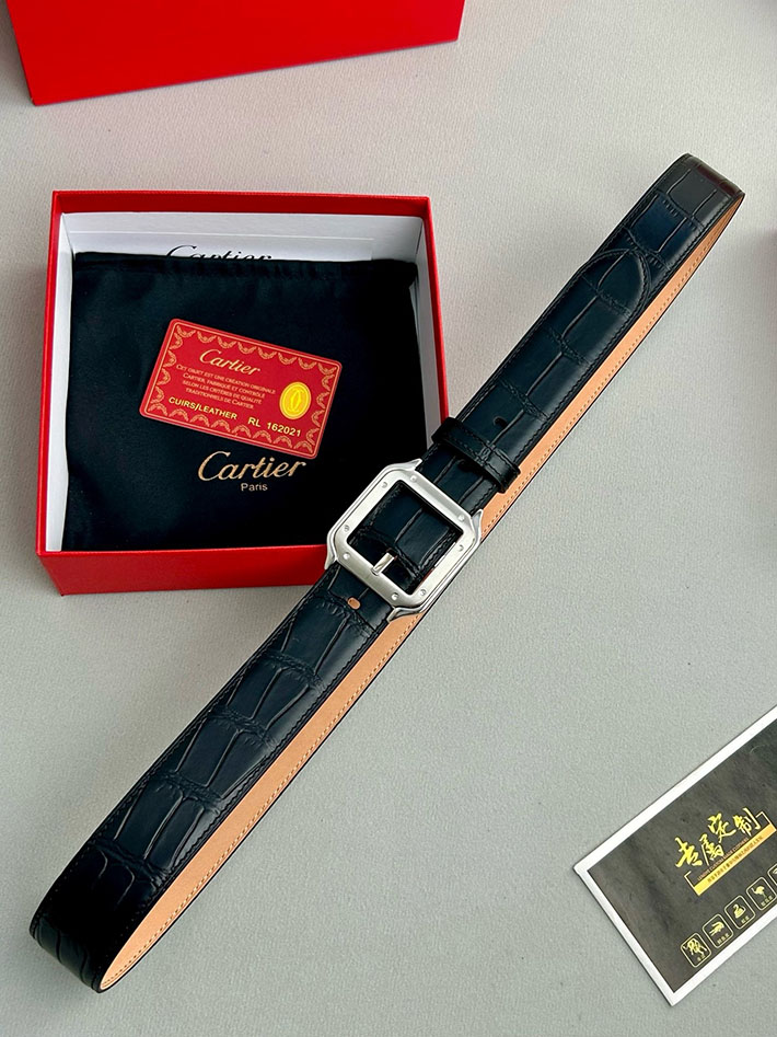 カルティエ レザーベルト 店舗 CARTIER ベルト 35mm メンズ サントス ドゥ カルティエ ベルト 2702101 カルティエ ベルト 公式 - 画像 (4)