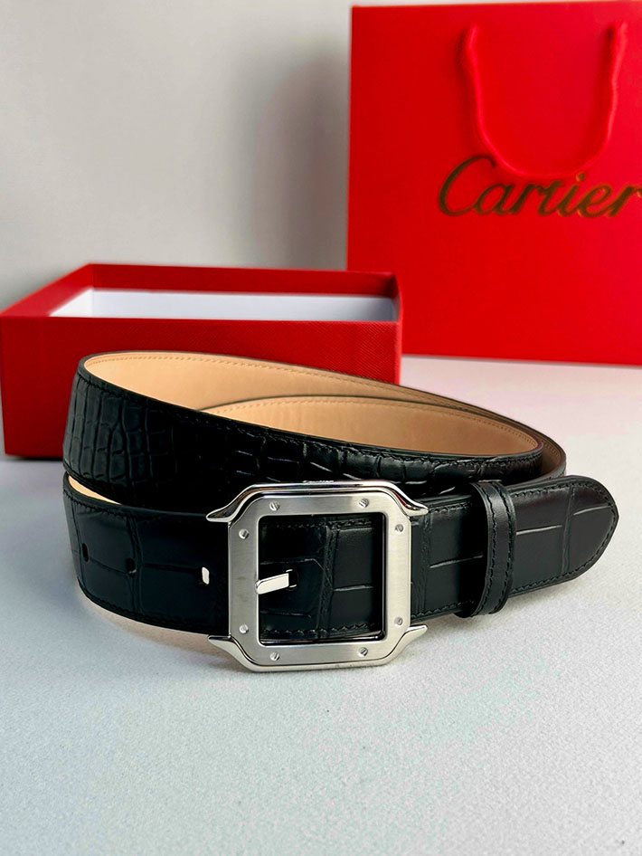 カルティエ レザーベルト 店舗 CARTIER ベルト 35mm メンズ サントス ドゥ カルティエ ベルト 2702101 カルティエ ベルト 公式 - 画像 (3)