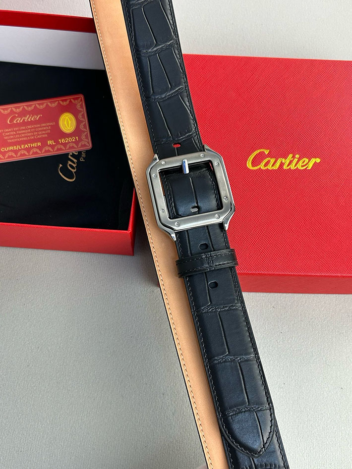 カルティエ レザーベルト 店舗 CARTIER ベルト 35mm メンズ サントス ドゥ カルティエ ベルト 2702102 カルティエ ベルト メンズ - 画像 (5)