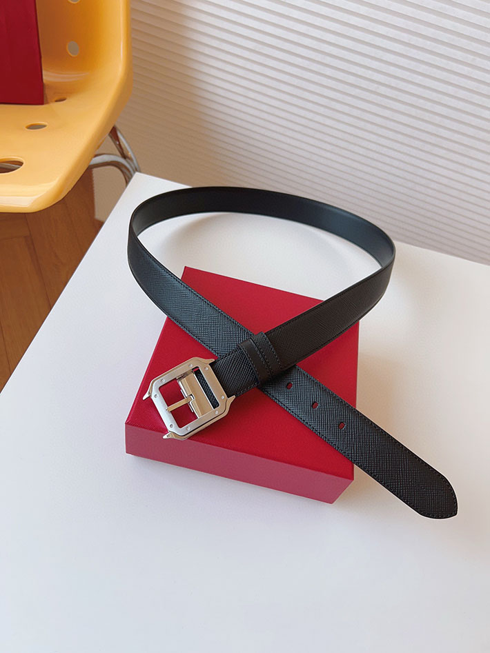 カルティエ レザーベルト 店舗 CARTIER メンズ 35mm リバーシブルレザーベルト タンクベルト ロゴバックル 2702108 カルティエ ベルト交換 - 画像 (6)