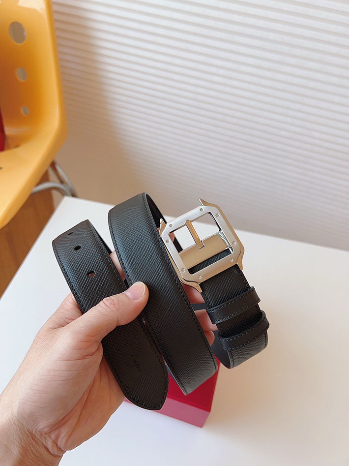 カルティエ レザーベルト 店舗 CARTIER メンズ 35mm リバーシブルレザーベルト タンクベルト ロゴバックル 2702108 カルティエ ベルト交換 - 画像 (3)