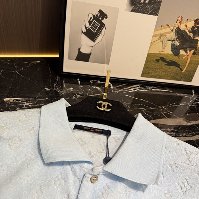 ルイヴィトン服コピー 人気店 Louis Vuitton 26SS メンズ新作 26S 春夏用カジュアル半袖ニットポロシャツ(綿100%) JP4649(1090) ルイヴィトン ポロシャツ メンズ - 画像 (7)
