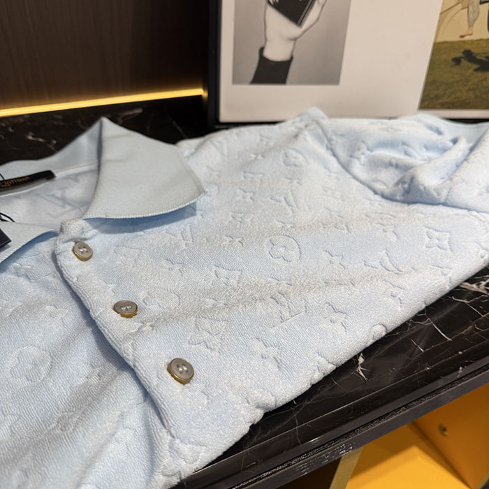 ルイヴィトン服コピー 人気店 Louis Vuitton 26SS メンズ新作 26S 春夏用カジュアル半袖ニットポロシャツ(綿100%) JP4649(1090) ルイヴィトン ポロシャツ メンズ - 画像 (6)