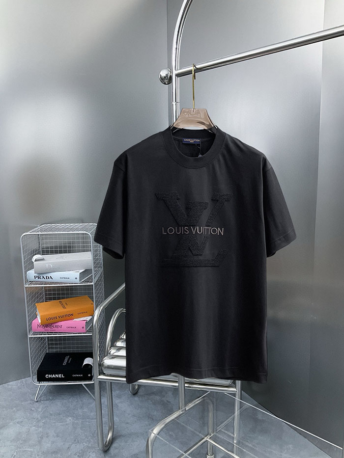ルイヴィトン服コピー 人気店 Louis Vuitton 2026年春夏 最新半袖クルーネックTシャツ ― ハイエンドなカスタムデザイン JP4649(1094)ルイヴィトンTシャツ 白 - 画像 (5)