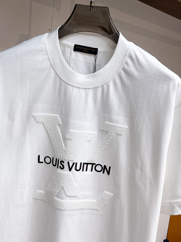 ルイヴィトン服コピー 人気店 Louis Vuitton 2026年春夏 最新半袖クルーネックTシャツ ― ハイエンドなカスタムデザイン JP4649(1094)ルイヴィトンTシャツ 白 - 画像 (13)