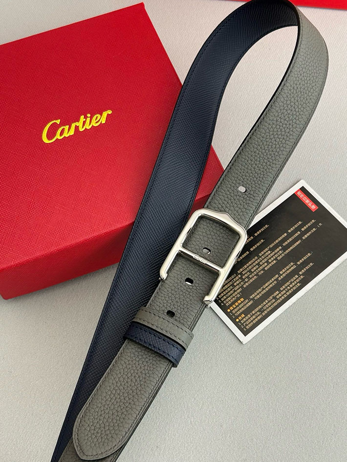 カルティエ レザーベルト 店舗 CARTIER 35mm サントス・ドゥ・カルティエ リバーシブル ベルト バックル 2702111 カルティエ ベルト メンズ - 画像 (7)
