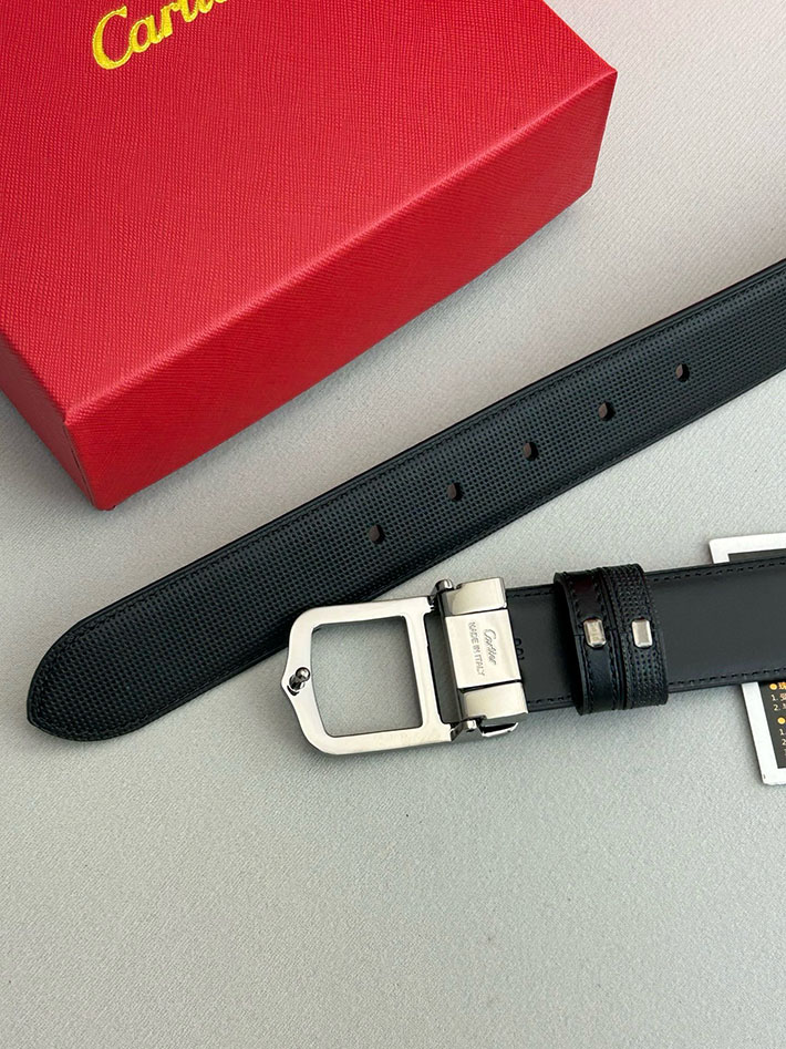 カルティエ レザーベルト 店舗 CARTIER 35mm サントス・ドゥ・カルティエ リバーシブル ベルト バックル 2702112 カルティエ ベルト 店舗 - 画像 (6)
