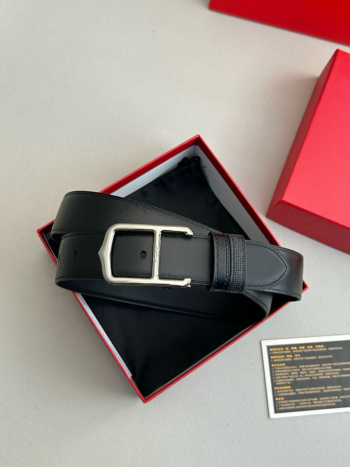 カルティエ レザーベルト 店舗 CARTIER 35mm サントス・ドゥ・カルティエ リバーシブル ベルト バックル 2702112 カルティエ ベルト 店舗 - 画像 (3)
