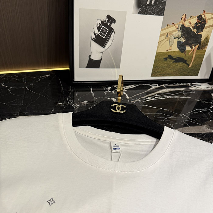 ルイヴィトン服コピー 人気店 Louis Vuitton 26SS 春夏新作 クルーネック・半袖 カジュアル・ピュアコットンTシャツ JP4649(1132) ルイヴィトン Tシャツ 白 - 画像 (7)