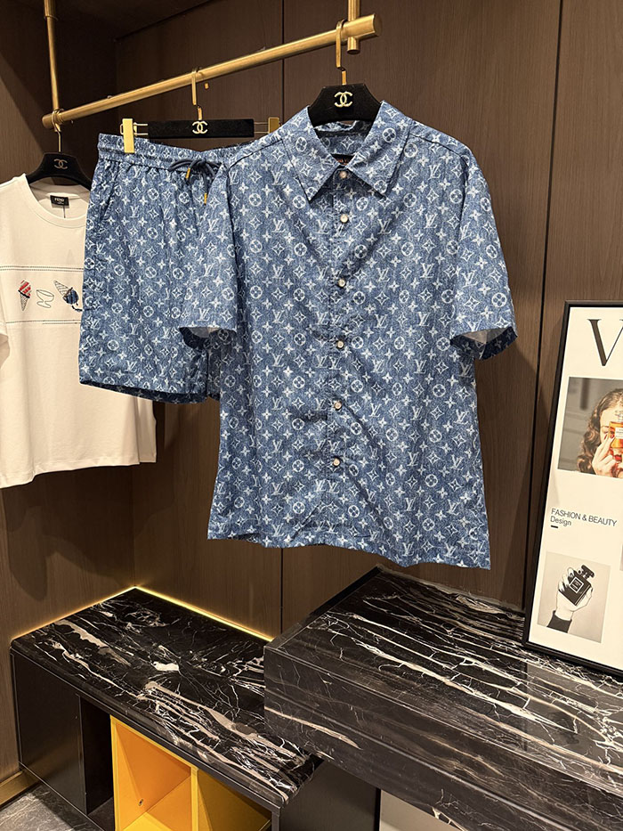メンズ シャツ 短パン セットアップ
