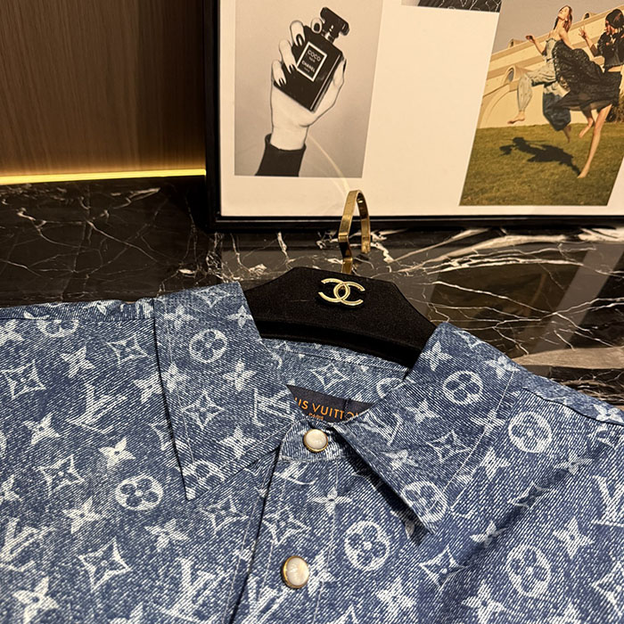 ルイヴィトン服コピー 人気店 Louis Vuitton メンズ カジュアル 半袖襟付きシャツ&ショートパンツセット(26SS新作) JP4649(1138) メンズ シャツ 短パン セットアップ - 画像 (16)