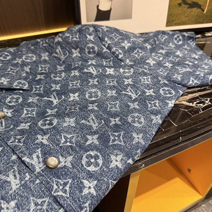ルイヴィトン服コピー 人気店 Louis Vuitton メンズ カジュアル 半袖襟付きシャツ&ショートパンツセット(26SS新作) JP4649(1138) メンズ シャツ 短パン セットアップ - 画像 (15)