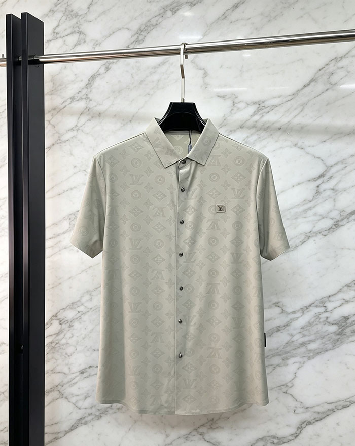 ルイヴィトン服コピー 人気店 Louis Vuitton 上質な襟付きビジネスカジュアルシャツルビジネスシャツ/優れた弾力性 JP4649(1139) ルイヴィトン シャツ 白 - 画像 (5)