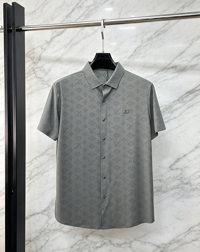ルイヴィトン服コピー 人気店 Louis Vuitton 上質な襟付きビジネスカジュアルシャツルビジネスシャツ/優れた弾力性 JP4649(1139) ルイヴィトン シャツ 白 - 画像 (4)