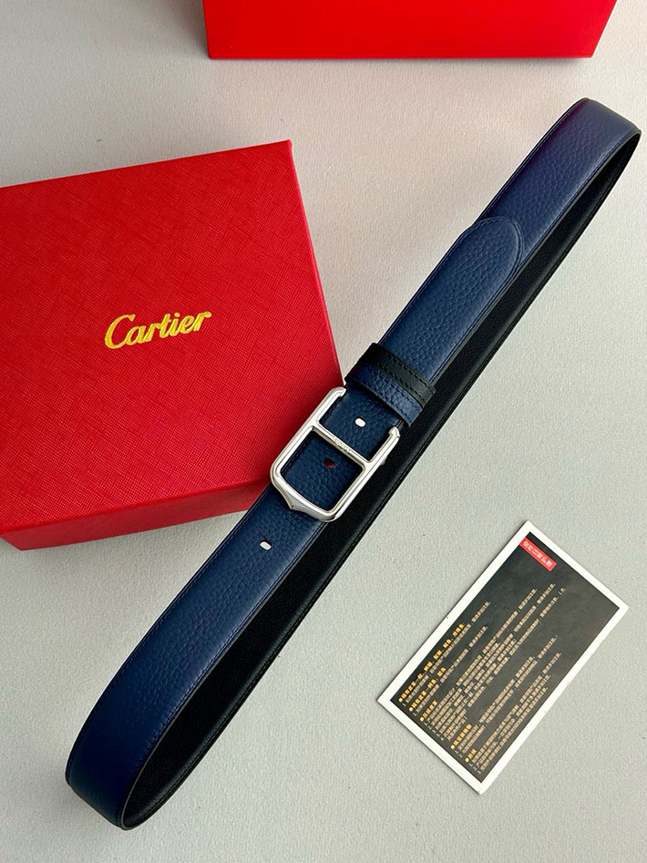 カルティエ レザーベルト 店舗 CARTIER 35mm サントス・ドゥ・カルティエ リバーシブル ベルト バックル 2702114 カルティエ ベルト タンク - 画像 (5)