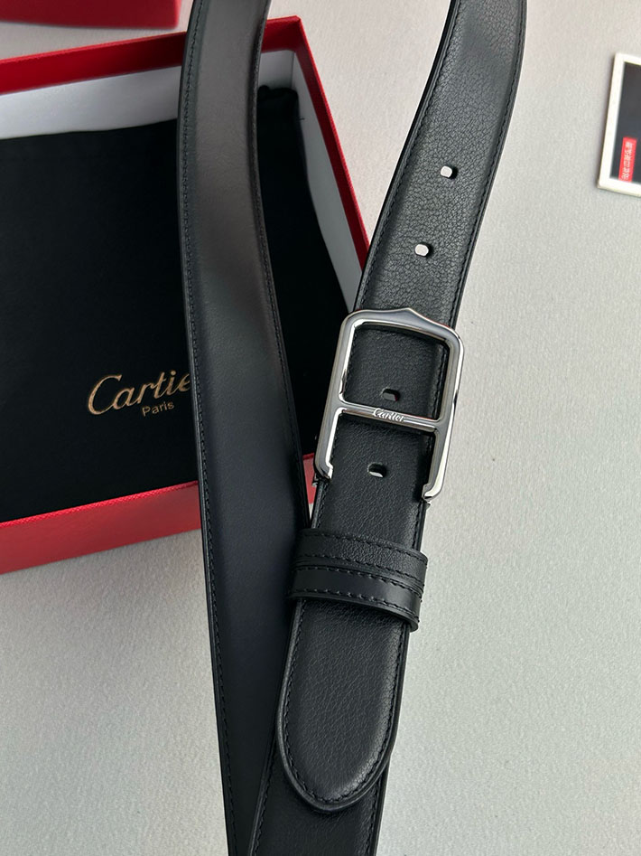 カルティエ レザーベルト 店舗 CARTIER 35mm サントス・ドゥ・カルティエ リバーシブル ベルト バックル 2702115 カルティエ ベルト リバーシブル - 画像 (7)