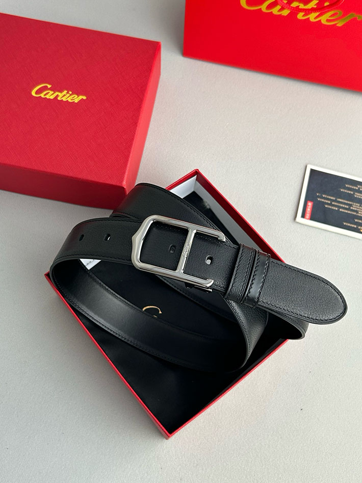 カルティエ レザーベルト 店舗 CARTIER 35mm サントス・ドゥ・カルティエ リバーシブル ベルト バックル 2702115 カルティエ ベルト リバーシブル - 画像 (4)