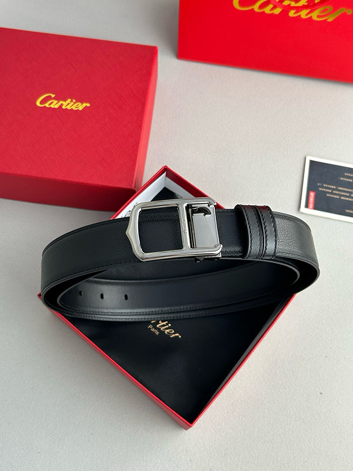 カルティエ レザーベルト 店舗 CARTIER 35mm サントス・ドゥ・カルティエ リバーシブル ベルト バックル 2702115 カルティエ ベルト リバーシブル - 画像 (3)