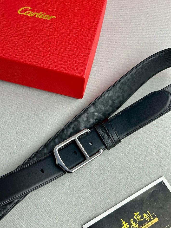 カルティエ レザーベルト 店舗 CARTIER 35mm サントス・ドゥ・カルティエ リバーシブル ベルト バックル 2702118 カルティエ ベルト アウトレット - 画像 (8)