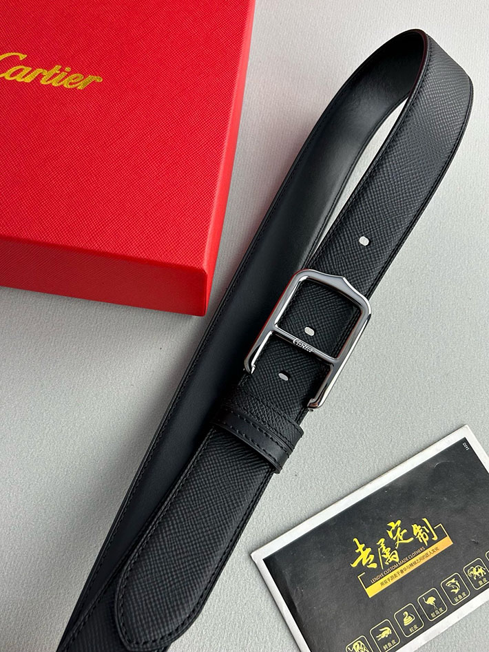 カルティエ レザーベルト 店舗 CARTIER 35mm サントス・ドゥ・カルティエ リバーシブル ベルト バックル 2702118 カルティエ ベルト アウトレット - 画像 (5)