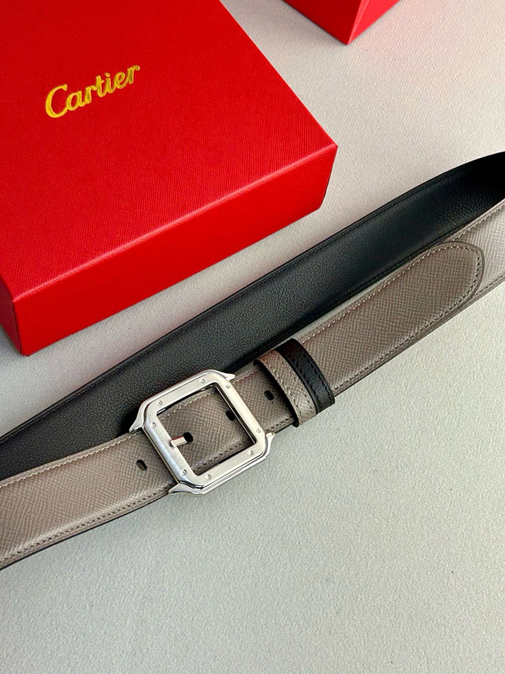 カルティエ レザーベルト 店舗 CARTIER メンズレザーベルト リバーシブル カーフレザー サントスドゥカルティエ 2702120 カルティエ ベルト 安い - 画像 (8)