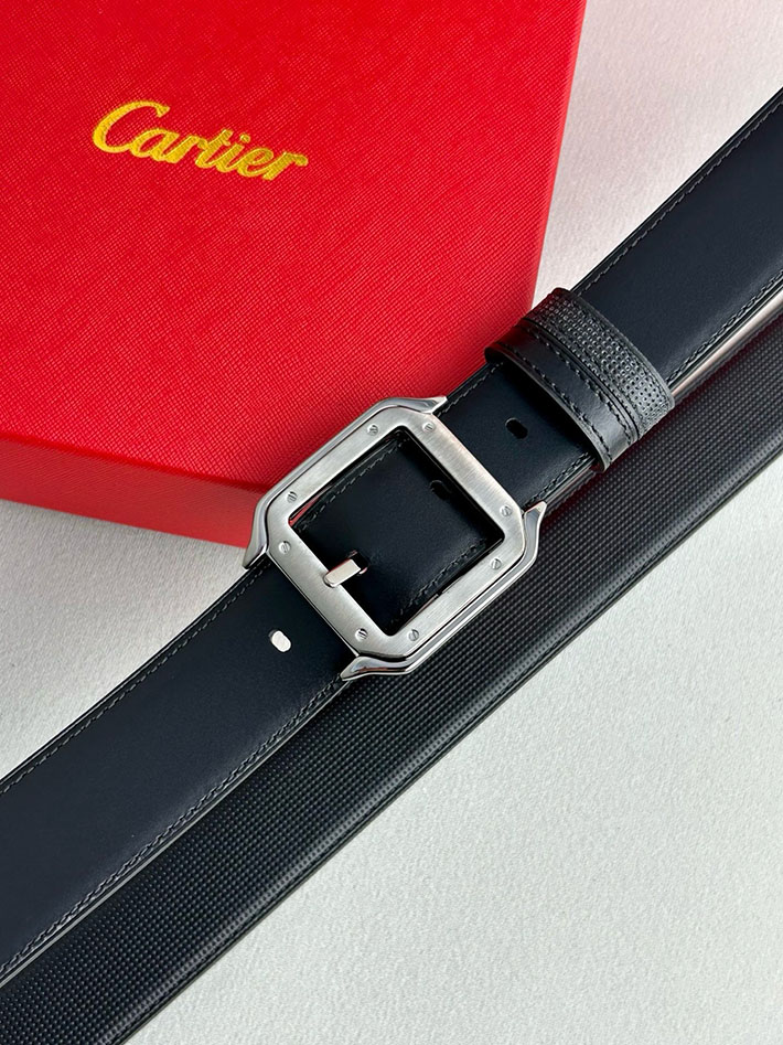 カルティエ レザーベルト 店舗 CARTIER メンズレザーベルト リバーシブル カーフレザー サントスドゥカルティエ 2702121 カルティエ ベルト セール - 画像 (5)