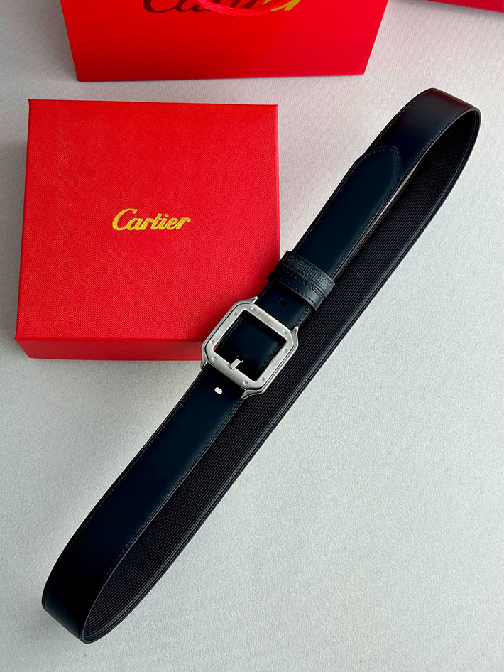 カルティエ レザーベルト 店舗 CARTIER メンズレザーベルト リバーシブル カーフレザー サントスドゥカルティエ 2702121 カルティエ ベルト セール - 画像 (4)