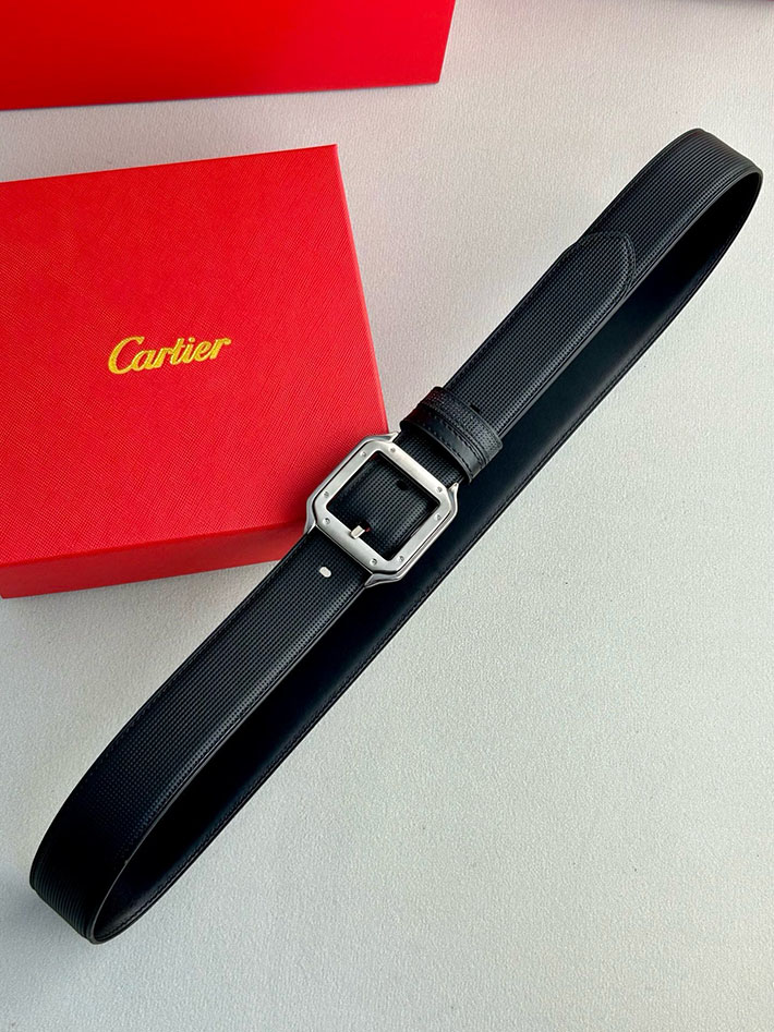 カルティエ レザーベルト 店舗 CARTIER メンズレザーベルト リバーシブル カーフレザー サントスドゥカルティエ 2702121 カルティエ ベルト セール - 画像 (3)
