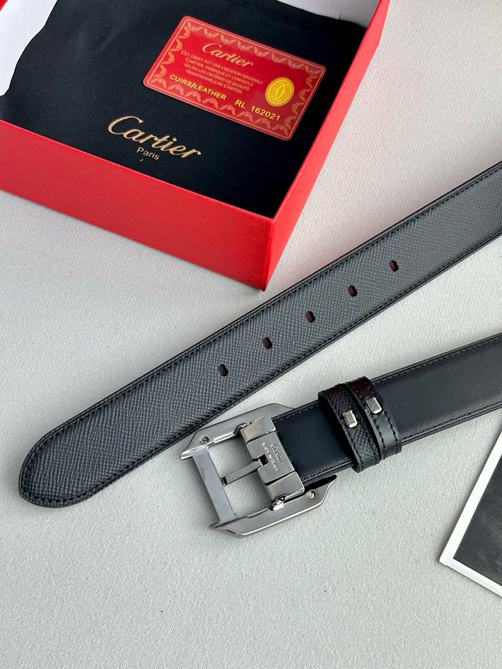 カルティエ レザーベルト 店舗 CARTIER メンズレザーベルト リバーシブル カーフレザー サントスドゥカルティエ 2702124 カルティエ ベルト メンズ - 画像 (7)