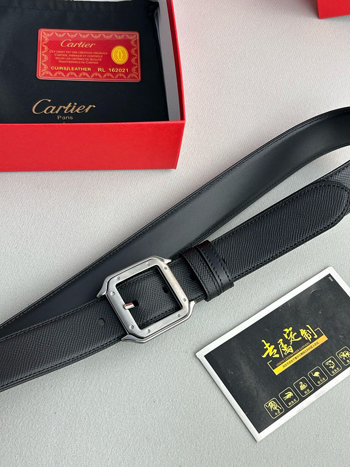 カルティエ レザーベルト 店舗 CARTIER メンズレザーベルト リバーシブル カーフレザー サントスドゥカルティエ 2702124 カルティエ ベルト メンズ - 画像 (6)