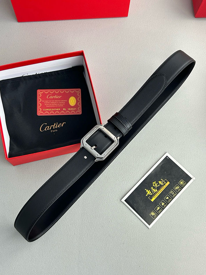 カルティエ レザーベルト 店舗 CARTIER メンズレザーベルト リバーシブル カーフレザー サントスドゥカルティエ 2702124 カルティエ ベルト メンズ - 画像 (5)