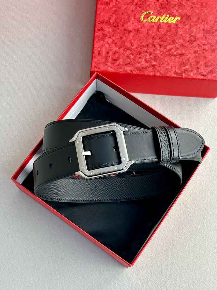 カルティエ レザーベルト 店舗 CARTIER メンズレザーベルト リバーシブル カーフレザー サントスドゥカルティエ 2702124 カルティエ ベルト メンズ - 画像 (3)