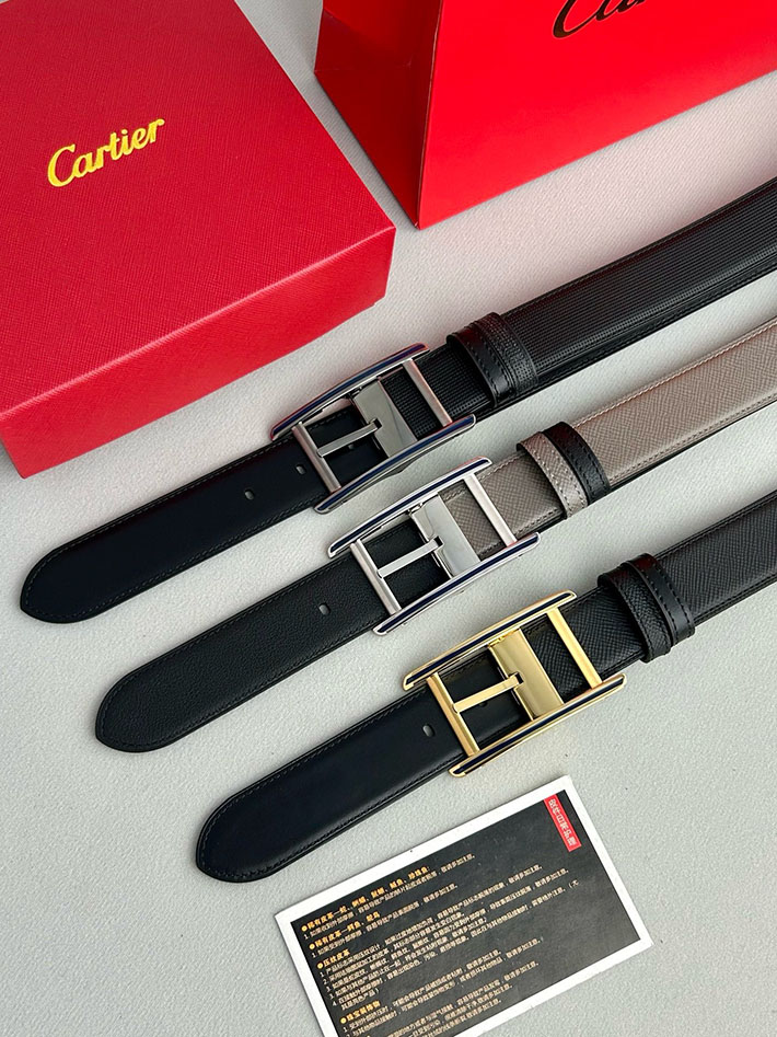 カルティエ レザーベルト 店舗 CARTIER リバーシブル レザーベルト Cartier ベルト カルチェ 2702126 カルティエ ベルト 新作 - 画像 (2)