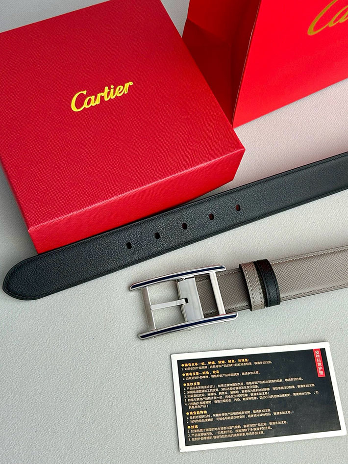 カルティエ レザーベルト 店舗 CARTIER リバーシブル レザーベルト Cartier ベルト カルチェ 2702127 カルティエ ベルト 安い - 画像 (9)