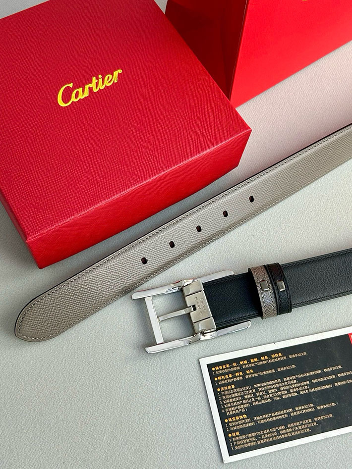 カルティエ レザーベルト 店舗 CARTIER リバーシブル レザーベルト Cartier ベルト カルチェ 2702127 カルティエ ベルト 安い - 画像 (8)