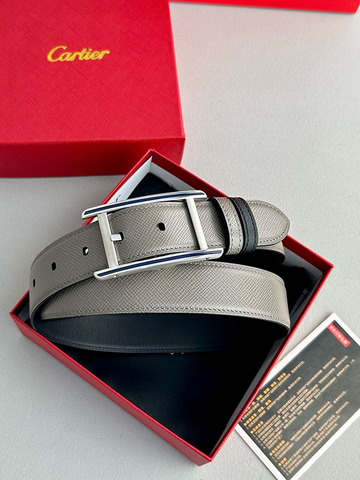 カルティエ レザーベルト 店舗 CARTIER リバーシブル レザーベルト Cartier ベルト カルチェ 2702127 カルティエ ベルト 安い - 画像 (6)
