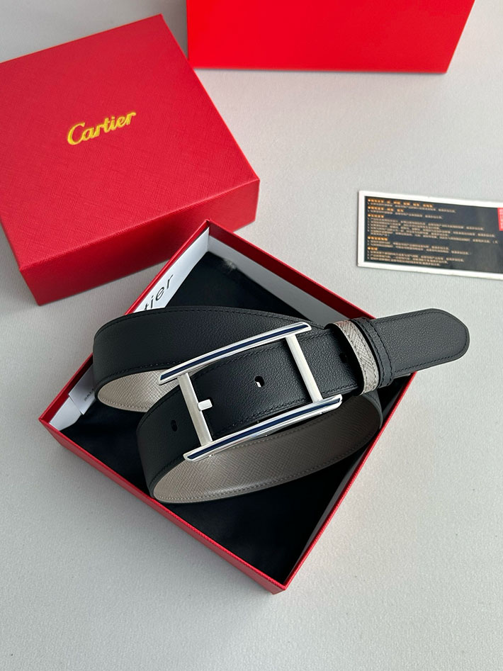 カルティエ レザーベルト 店舗 CARTIER リバーシブル レザーベルト Cartier ベルト カルチェ 2702127 カルティエ ベルト 安い - 画像 (5)