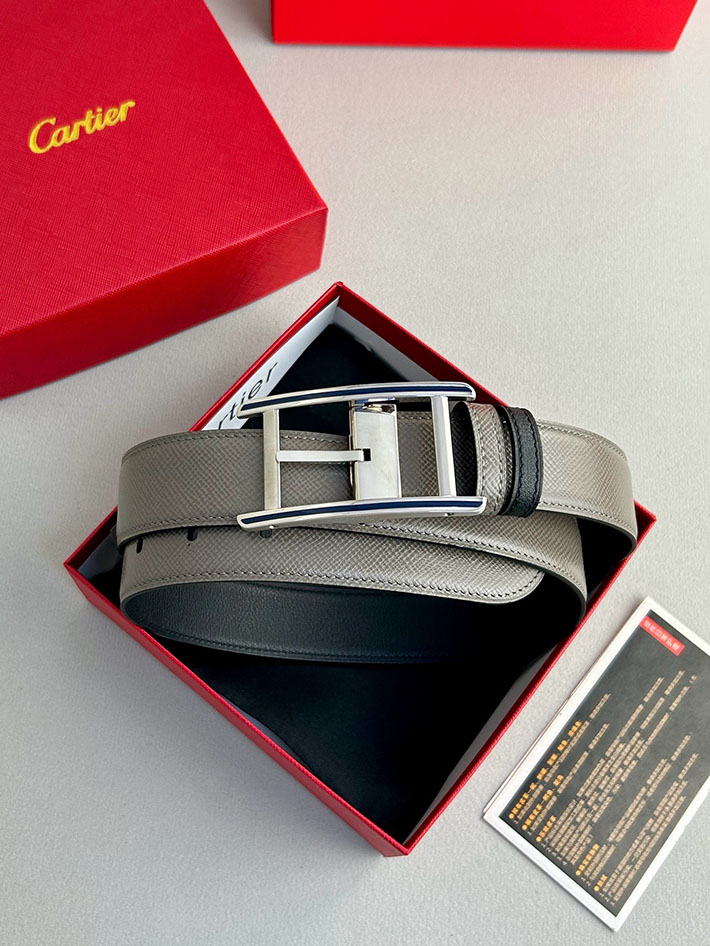 カルティエ レザーベルト 店舗 CARTIER リバーシブル レザーベルト Cartier ベルト カルチェ 2702127 カルティエ ベルト 安い - 画像 (3)