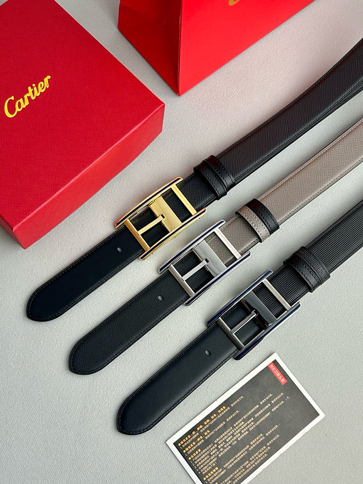 カルティエ レザーベルト 店舗 CARTIER リバーシブル レザーベルト Cartier ベルト カルチェ 2702127 カルティエ ベルト 安い - 画像 (2)