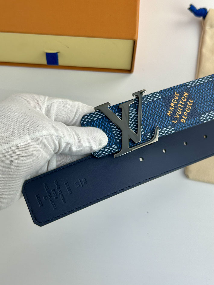 ルイヴィトン アウトレット店舗 LV ベルト・LV イニシャル ダモフラージュ 40MM リバーシブル 2702130 ヴィトン ベルト メンズ バックル - 画像 (4)