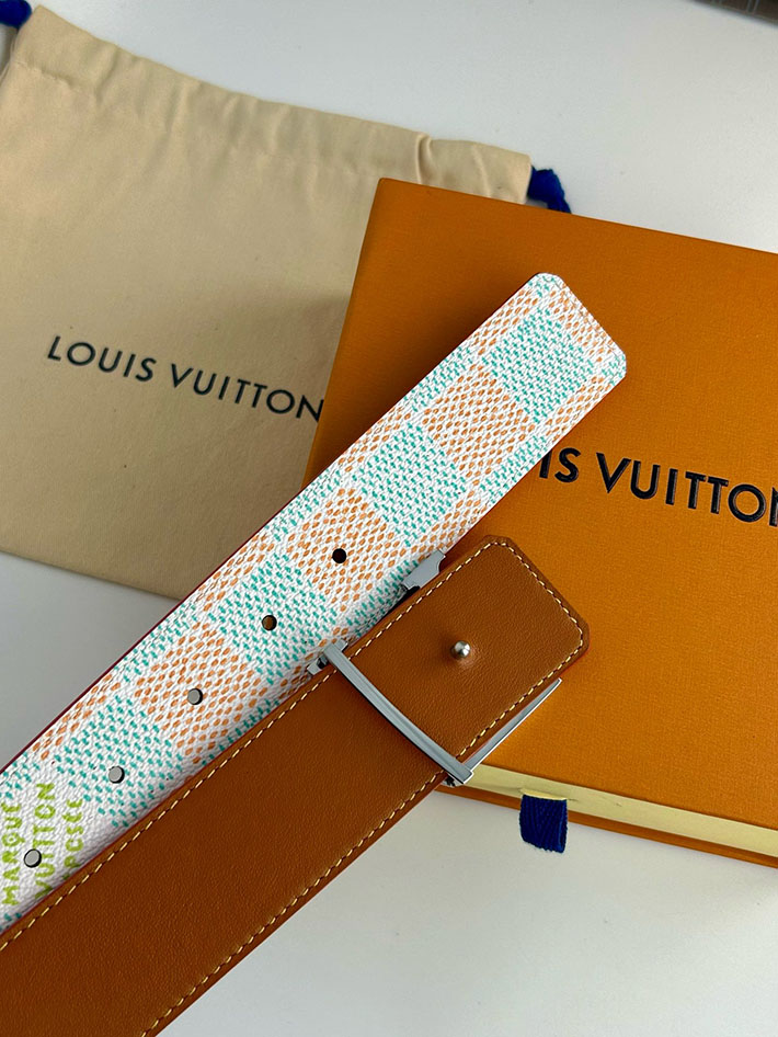 ルイヴィトン アウトレット店舗 LV ベルト・LV イニシャル ダモフラージュ 40MM リバーシブル 2702131 ヴィトン ベルト メンズ コーデ - 画像 (6)