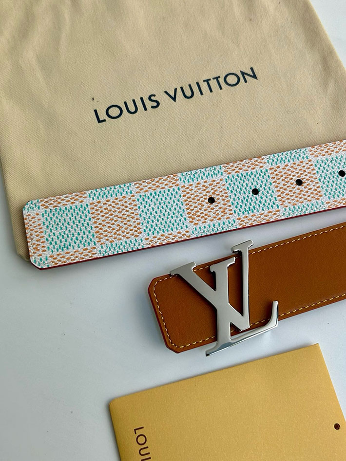 ルイヴィトン アウトレット店舗 LV ベルト・LV イニシャル ダモフラージュ 40MM リバーシブル 2702131 ヴィトン ベルト メンズ コーデ - 画像 (4)