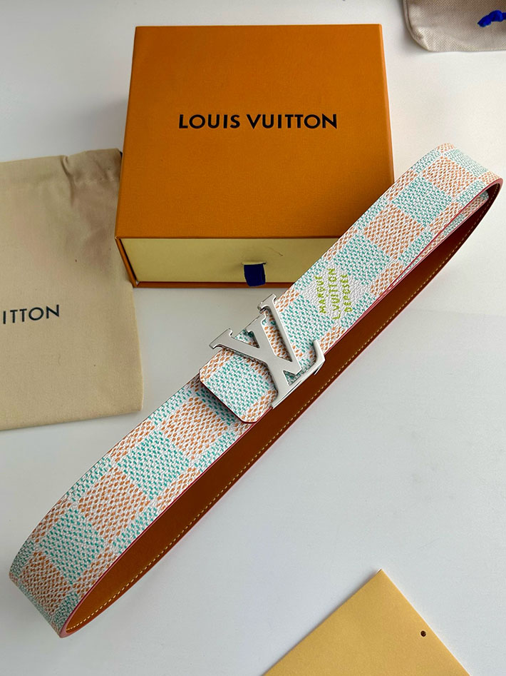 ルイヴィトン アウトレット店舗 LV ベルト・LV イニシャル ダモフラージュ 40MM リバーシブル 2702131 ヴィトン ベルト メンズ コーデ - 画像 (2)