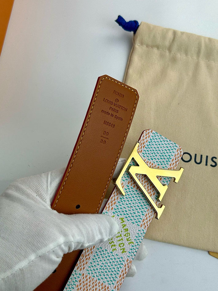 ルイヴィトン アウトレット店舗 LV ベルト・LV イニシャル ダモフラージュ 40MM リバーシブル 2702132 ルイヴィトン ベルト メンズ サイズ - 画像 (4)