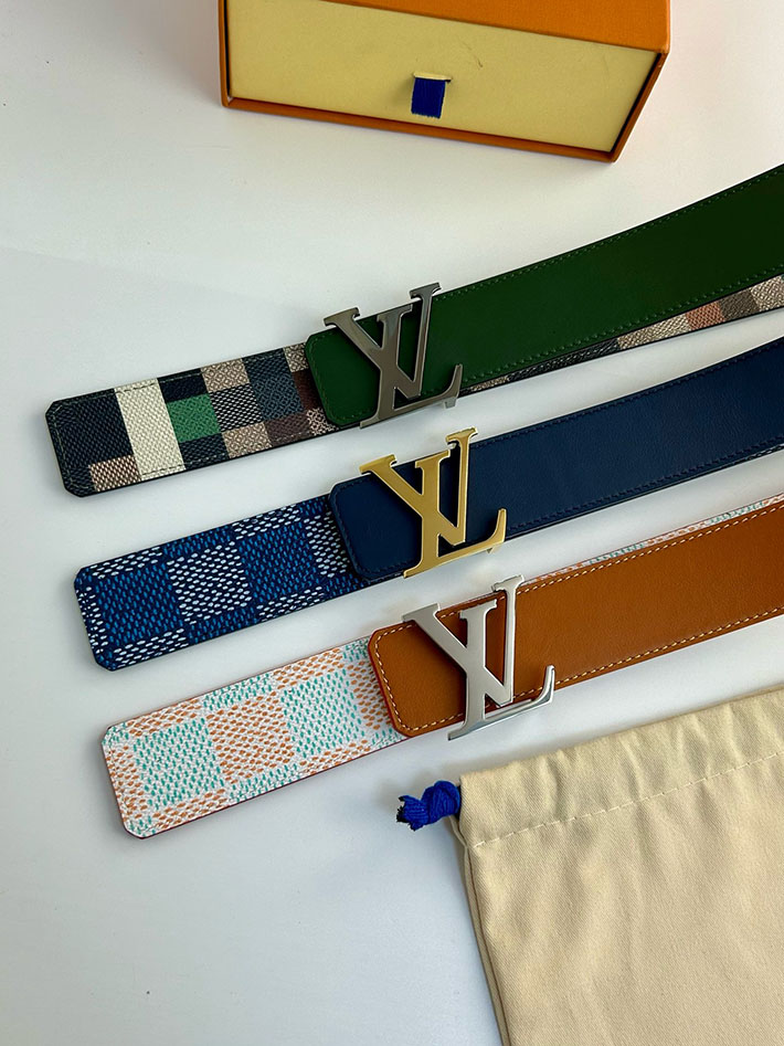 ルイヴィトン アウトレット店舗 LV ベルト・LV イニシャル ダモフラージュ 40MM リバーシブル 2702133 ルイヴィトン 新作 ベルト メンズ - 画像 (3)