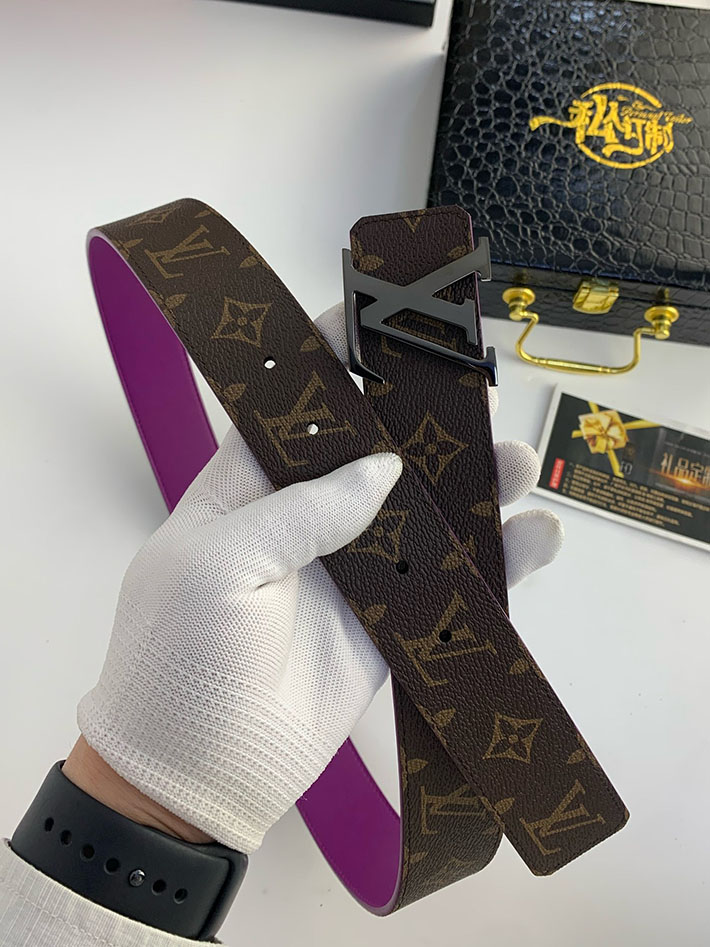 ルイヴィトン アウトレット店舗 LV モノグラムエクリプス サンチュールLVイニシャル 40MM メンズ 2702137 ヴィトン ベルト 安い - 画像 (3)